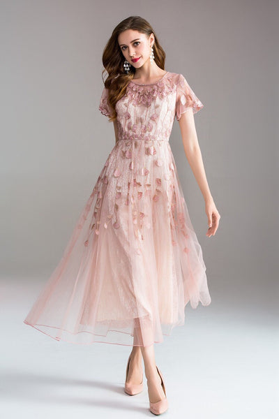 Embroidered Lace Dress  Gorgeous Women's Dress - Dress Album